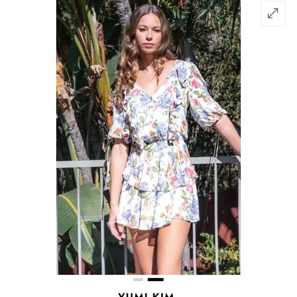 Yumi Kim ‘Hailey’ white Floral mini dress XS